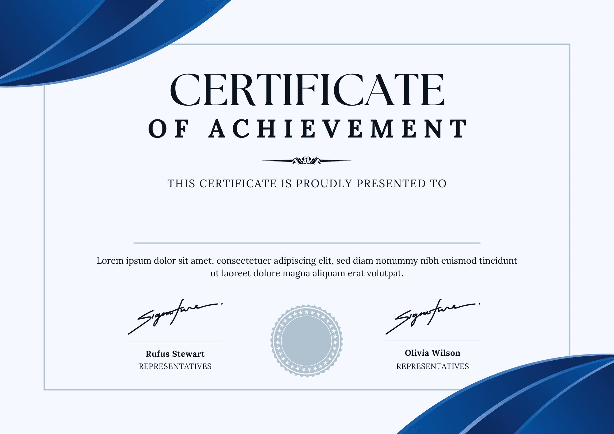 Certificate preview